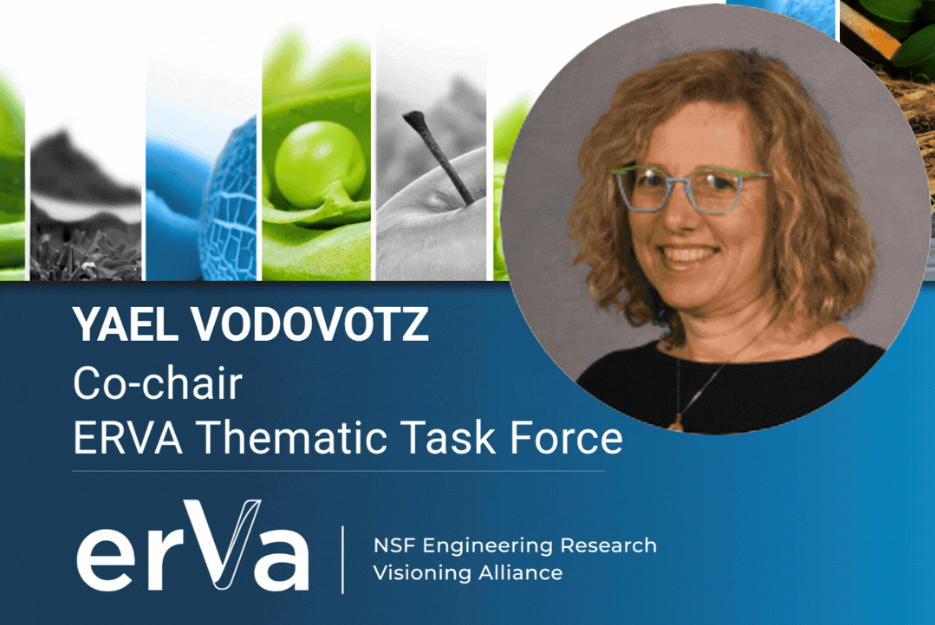 Headshot of Yael Vodovotz with title text